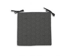 Soleil docre Paon Dessus de Chaise, Polyester, Gris, 40 x 40 x 5 cm