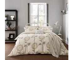 Sanderson Home Cadran Solaire Housse de Couette, Coton, Lin, Unique