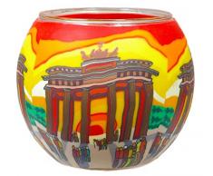 Him CC244 photophore Verre Berlin Multicolore, 11x11x9 cm