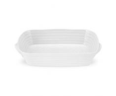 Sophie Conran pour Portmeirion Plat Ã viande, Porcelaine, Blanc, 24.5Â x 34Â x 6.5Â cm