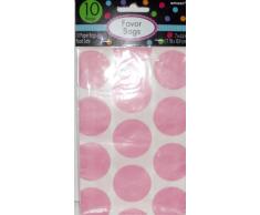 Amscan candy buffet pois 10 treat bags rose clair