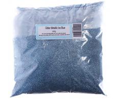 Gemz métallique 500 g Haute Sparkle Paillettes Craft, Maquillage, Nail Art, Visage et Corps, décoration de Verre de vin, gâteaux, Bleu Glacier
