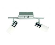 Wofi 767702540000 Bas Spot Nickel Mat Chrome 2 x LED 5 W 20 cm