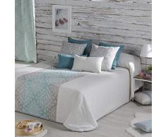 Orian Dakota bouti pour lit de 105Â cm, Polyester, Turquoise, Mariage