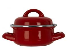 Premier Housewares 0104594 Mini cocotte avec couvercle, poignÃ©es larges en Ã©mail