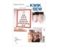 KWIK-SEW PATTERNS K2212Â Angel Calendrier de lAvent et Bas, Lot de 1, Blanc