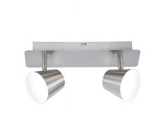 Brilliant G32229/13 Eclairage de plafond, Metal/Plastique, Acier