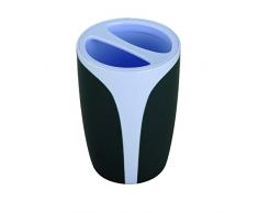 MSV 141490 Kandy Porte Brosse Ã Dents Plastique Gris 8 x 8 x 11 cm