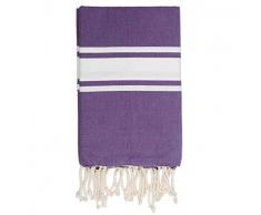 Moorish Idol - Fouta Traditionelle Unie- 100cm x 200cm- AmÃ©thyste