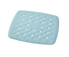 RIDDER Tapis de Douche 100% Caoutchouc synthÃ©tique (TPE = Ã©lastomÃ¨re thermoplastique), Bleu Clair, env. 51 x 51 cm.