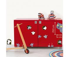 Stickers Mural enfants Le chat et les souris (CHOUX ) Nouvelles Images