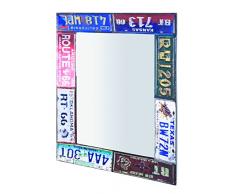 Haku 89979 Style Vintage Miroir Murale en Métal Multicolore 5 x 61 x 81 cm
