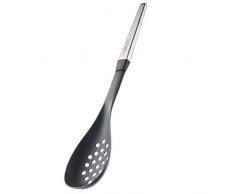CuillÃ¨re passoire en nylon noir et acier inoxydable. Bakehouse