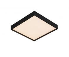 Lucide SKY-LED - Plafonnier - LED Dim. - 1x28W 3000K - IP21 - Noir