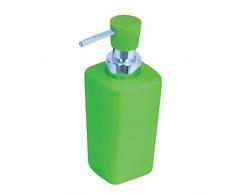 MSV 140913 Haïti Distributeur Savon Céramique Vert 6,5 x 6,5 x 15,5 cm