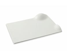 Villa dEste Home Tivoli 2416542Â Set Assiettes portÃ©e rectangulaire, Durable Porcelain, Blanc, 4Â unitÃ©s