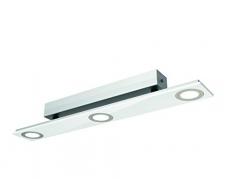 Evotec PANO Plafonnier LED 3 ampoules Blanc 2700 K 12 W 1200 lm acrylique 12 W Transparent Small