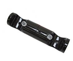 Gardinia 31034 Support de Fixation Plafond pour Rideau, Métal, Noir, 5,5 x 5,5 x 0,02 cm