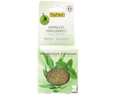TopFilter 0720150 Sachets de granulÃ©s parfumants pour aspirateur senteur menthe/eucalyptus, granulÃ©s de senteur pour aspirateur avec et sans sac odeur menthe et eucalyptus, Vert