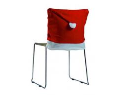 Unbekannt III Housse de Chaise en Feutre avec Bonnet de Noël env. 60 x 48 cm, décoration de Noël, Nicolas et dans la période de lAvent, Rouge, Pas