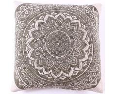 La Finesse Housse de Coussin carrÃ©e dÃ©corative 50 x 50 cm pour la Maison en Coton pour Le Salon, Le canapÃ©, la Chambre Ã Coucher, Tissu colorÃ©, Taille Unique
