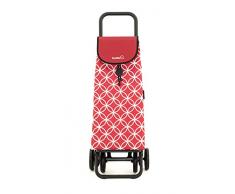 GARMOL Chariot de Courses 55L Rouge/Blanc