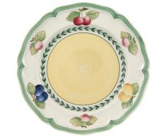 VilleroyÂ &Â Boch - 10-2281-2640 - French Garden Fleurence Assiette de Petit-DÃ©jeuner Ronde, Porcelaine Premium avec Motifs de Fruits Estivaux, Style Rural, 21 cm