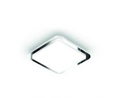 Steinel Applique murale RS LED D1 V3 avec détecteur de mouvement - Plafonnier chromé avec capteur de présence 360° - Luminaire intérieur ambiance 9,5 watts