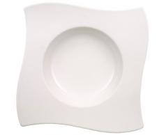 Villeroy & Boch NewWave Assiette à soupe, Porcelaine Premium, Blanc