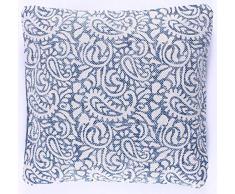 La Finesse - Housse de Coussin carrÃ©e dÃ©corative 50 x 50 cm pour la Maison en Coton pour Le Salon, Le canapÃ©, la Chambre Ã Coucher, Tissu colorÃ©, Taille Unique