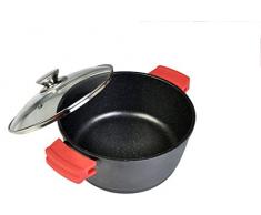 wecook Cocotte haute fonte daluminium ecochef, 16Â cm induction