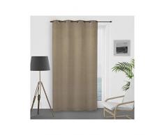 Soleil docre Eclipse Rideau occultant, Polyester, Beige, 140 x 250 cm