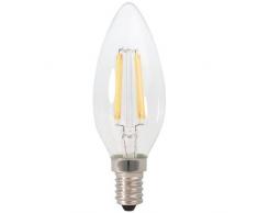 Bulk Hardware 2 W culot à vis Edison Forme bougie à Filament LED Ampoule Blanc chaud