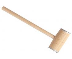 Home Attendrisseur à Viande, Bois, Embouts en Aluminium, 32 cm