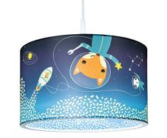 Elobra Lampe Enfant Little Astronauts Space Mission E27 Plastique Bleu