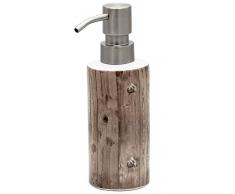 RIDDER 2112508 Distributeur de Savon et Lotion, Porcelaine ABS (acrylonitrile-butadiène-styrène), Marron, env. 6 x 6 x 17,5 cm