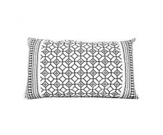 Soleil docre Lima Coussin décoratif, Coton, Blanc, 32 x 50 cm