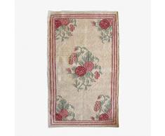 Better & Best 80130 Tapis dhurry, Dimensions 80 x 130 cm, Couleur Fraise et écru, Laine, Taille Unique