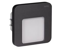 LEDIX Applique murale LED, Aluminium, graphite, 7.3 x 7.3 x 4.2 cm