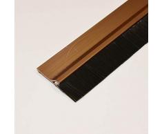 CONFORTEX 08021 Bas Porte adhésif avec Brosse, PVC, Brun, 100cm x 0,6cm x 4,5cm