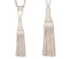 STEPHANOISE Embrasse Pyramide, Ecru, Hauteur Pompon 20 cm/envergure 70 cm