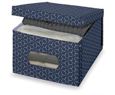 Domopak Living Boîte penderie 39x50x24 Bleu