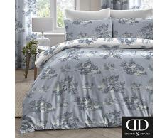 Dreams & Drapes Country Toile-Parure de lit Facile dentretien, Bleu, Simple