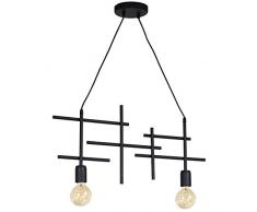 Homemania Lampe Ã suspension W64xd13,5xh73 cm Noir