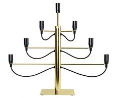 Star 142-10 Bougeoir de fenêtre, Métal/, 15 W, Or, 6.0 x 5.25 x 1.0 cm