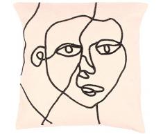 La Finesse Housse de Coussin carrÃ©e dÃ©corative 50 x 50 cm pour la Maison en Coton pour Le Salon, Le canapÃ©, la Chambre Ã Coucher, Tissu colorÃ©, Taille Unique