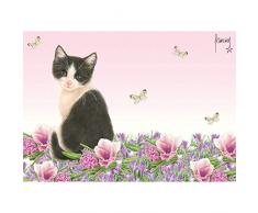 plenty gifts 51286 Napperon Franciens Cats, Plastic, Universel, Taille Unique