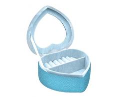 Disney Frozen Lot de 2 boîtes à Bijoux en Forme de cÅur en PU pour Armoire, Rangement, décoration, Festival, Articles pour la Maison, Unisexe, Adulte, Multicolore, Unique