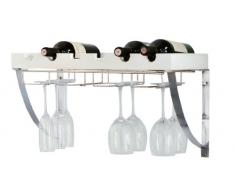 Wenko 2361100 Etagère Murale Vin et Verres Toulouse