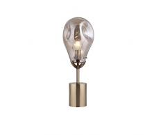 Lumineca Lampe de table en verre Champagne Panist, 4 W, diamètre : 23 cm. Hauteur : 60 cm.